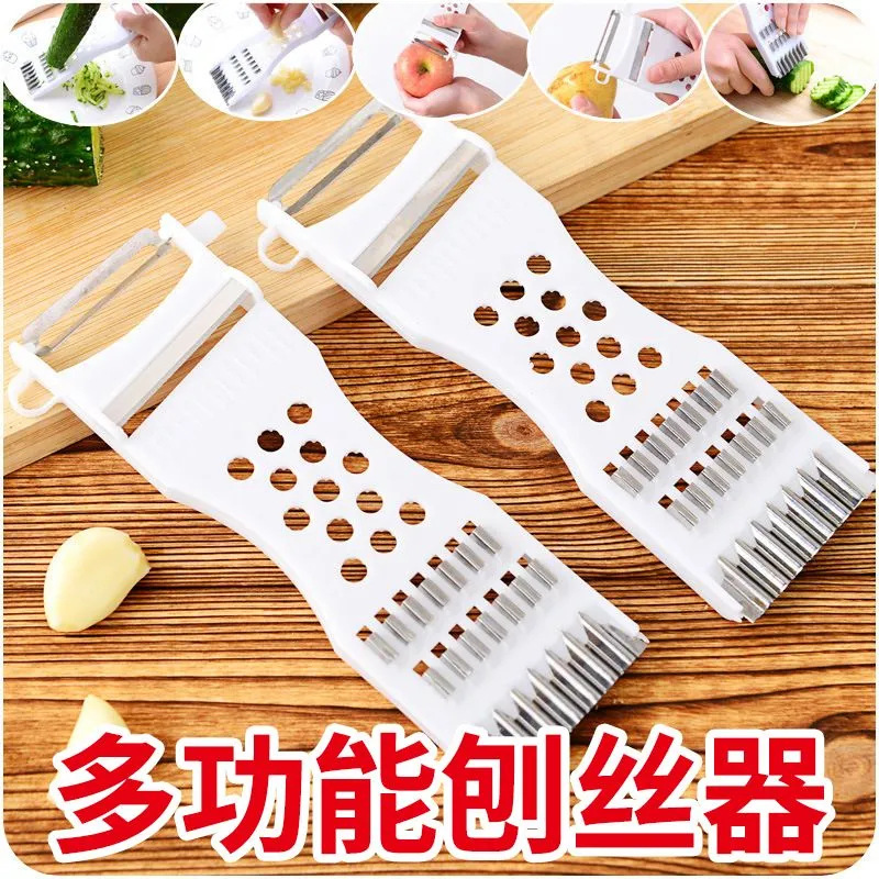 Peeling and slicing knife, kitchen multi-functional vegetable cutter, potato shreds cutter, grater, slicer, grater and flower cutter full figure