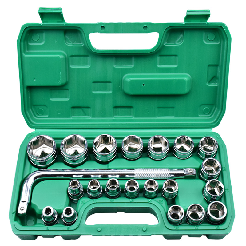 Multi-functional socket wrench set, car home toolbox set, auto repair socket combination tool full figure