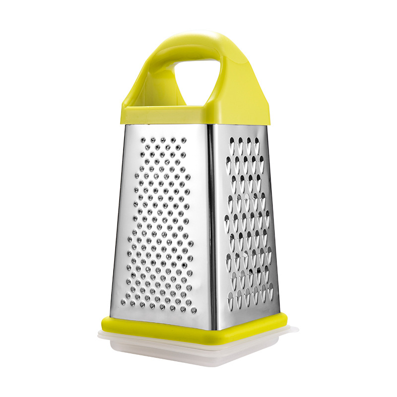 8-inch four-sided grater, multi-functional vegetable cutter, grater, kitchen slicer, grater, stainless steel grater Item Picture