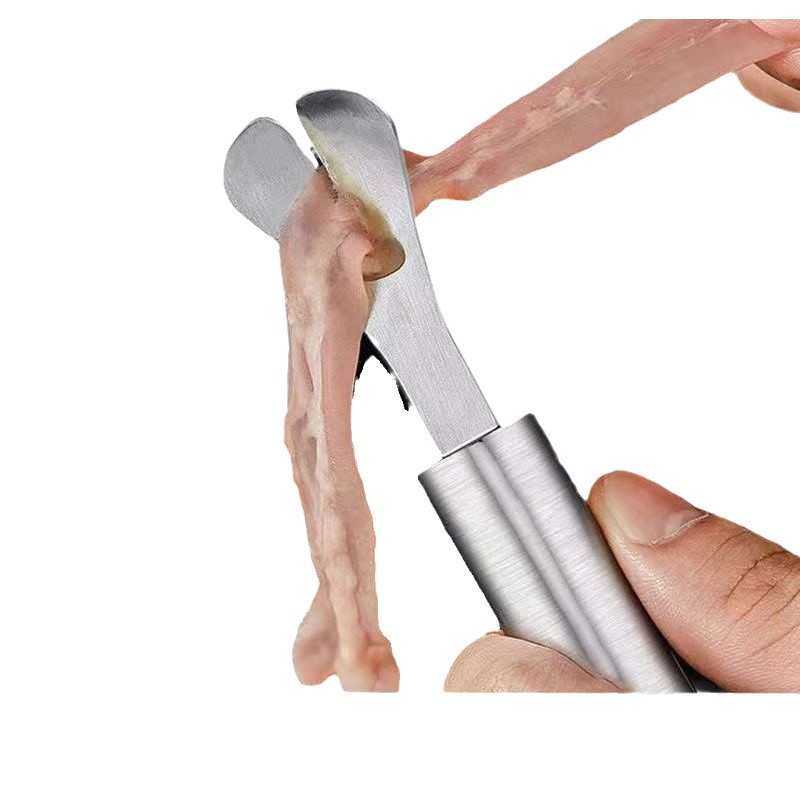 Chicken and duck intestinal cleaning knife, stainless steel intestinal breaking knife, intestinal opening tool, a perfect tool for killing eels, loaches and small fish to break their bellies and remove intestinal oil Application Scenario