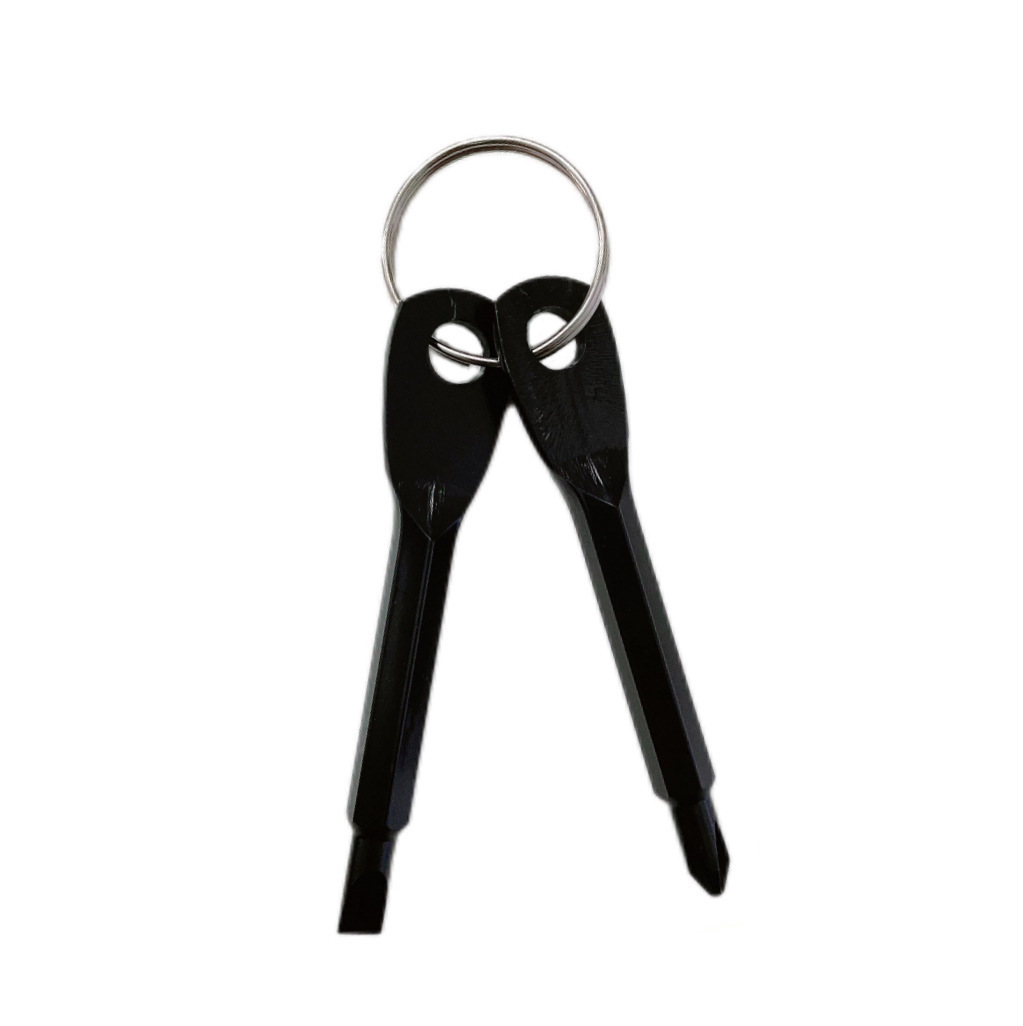 Outdoor EDC portable screwdriver, multi-functional outdoor tool, keychain screwdriver, cross and straight hook details Picture