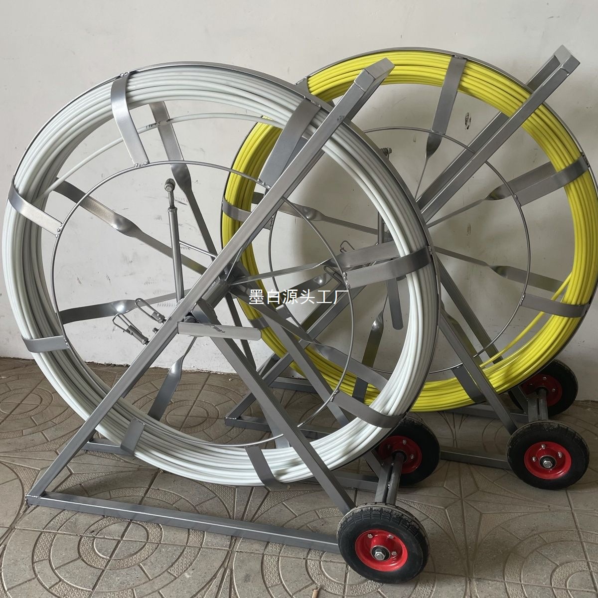 FRP wire threading, perforation, wire pulling, thickened frame, power and communication pipeline, cable through rod, pipe threading, lead wire device Application Scenario