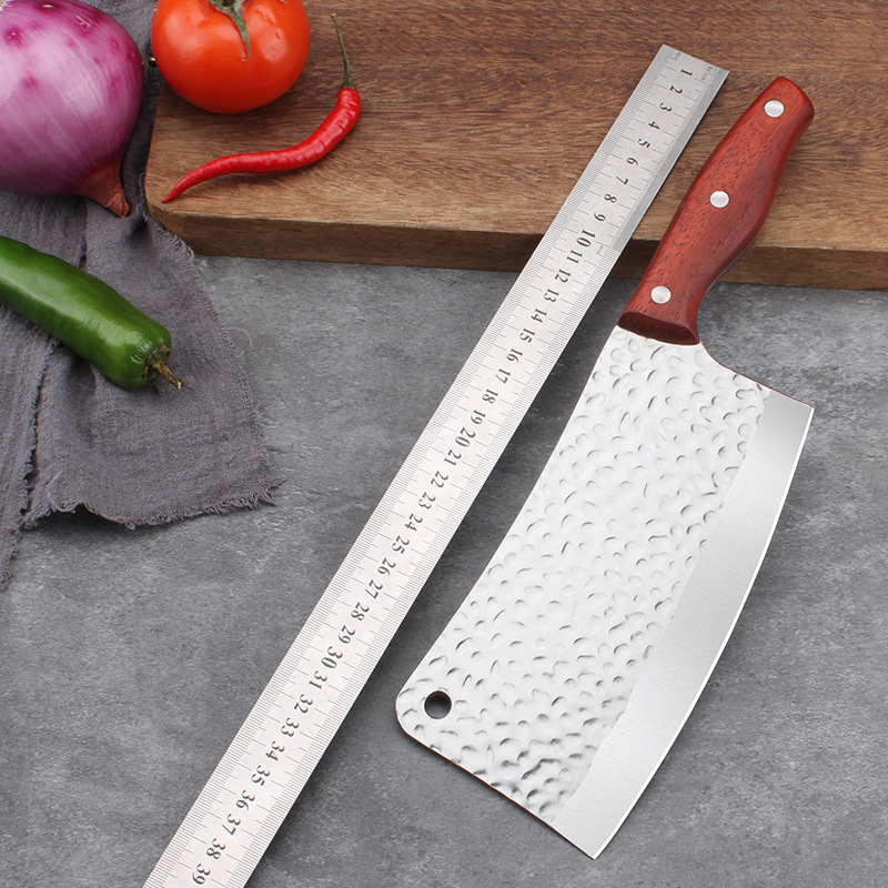 Yangjiang manufacturer's in-stock 20-yuan model kitchen knives, household meat slicers, kitchen stainless steel knives, street stall kitchen knives Specification drawing