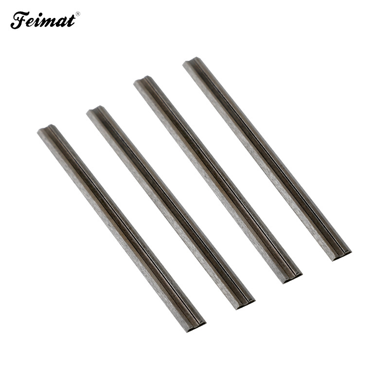 82*5.5*1.2 electric planing blade, disposable electric planing blade, hand-held planing flat planing alloy high-speed steel electric saw blade Specification drawing
