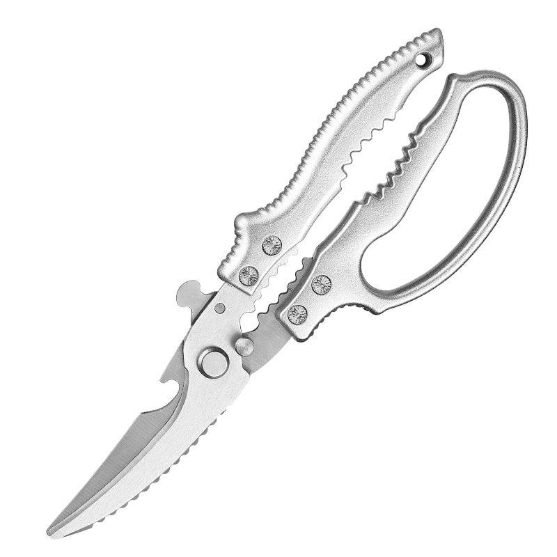 Kitchen scissors, powerful chicken bone scissors, multi-functional kitchen bone scissors, fish-killing food scissors, stainless steel household barbecue scissors Item Picture