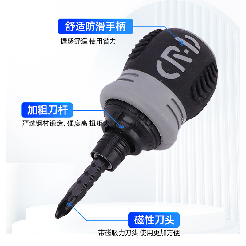 Ratchet dual-purpose telescopic screwdriver, cross flat-head mini screwdriver, screwdriver, labor-saving double-head strong magnetic plum blossom screwdriver Application Scenario