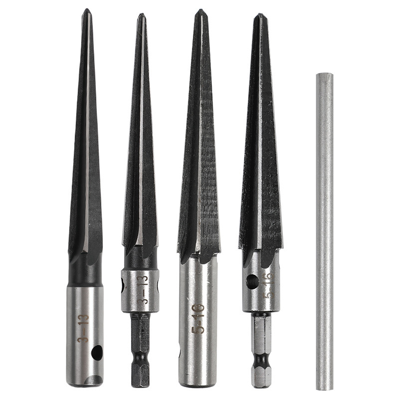 Cross-border hand reamers, stainless steel reamers for woodworking machines, conical reamers, T-type reamers 3-13mm in stock details Picture