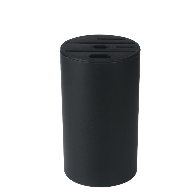 Manufacturer's in-stock stainless steel knife holder storage cylinder with chopping board, creative free knife holder, kitchenware knife rack Item Picture