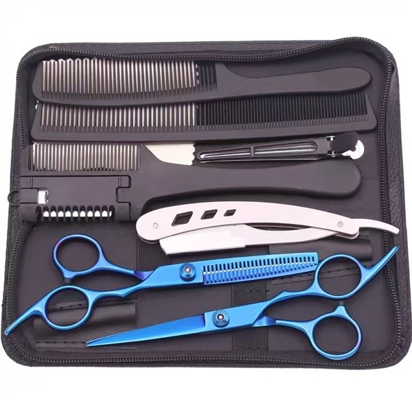 Cross-border exclusive hair scissors set, hair cutting knife, hair scissors, home and student bangs hair cutting tools undefined