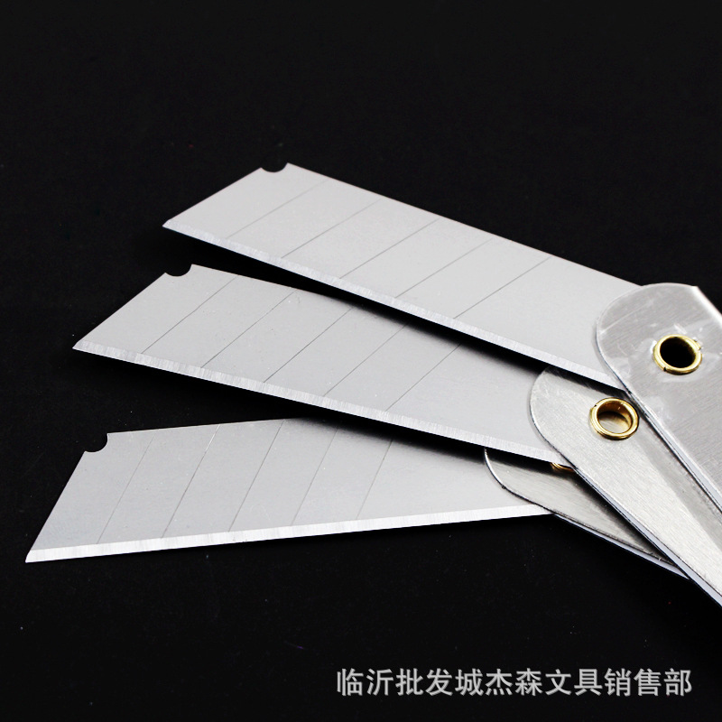 Wholesale large pen sharpeners, folding box openers, pencil sharpeners, large black and silver art knives, sharp and small knives details Picture