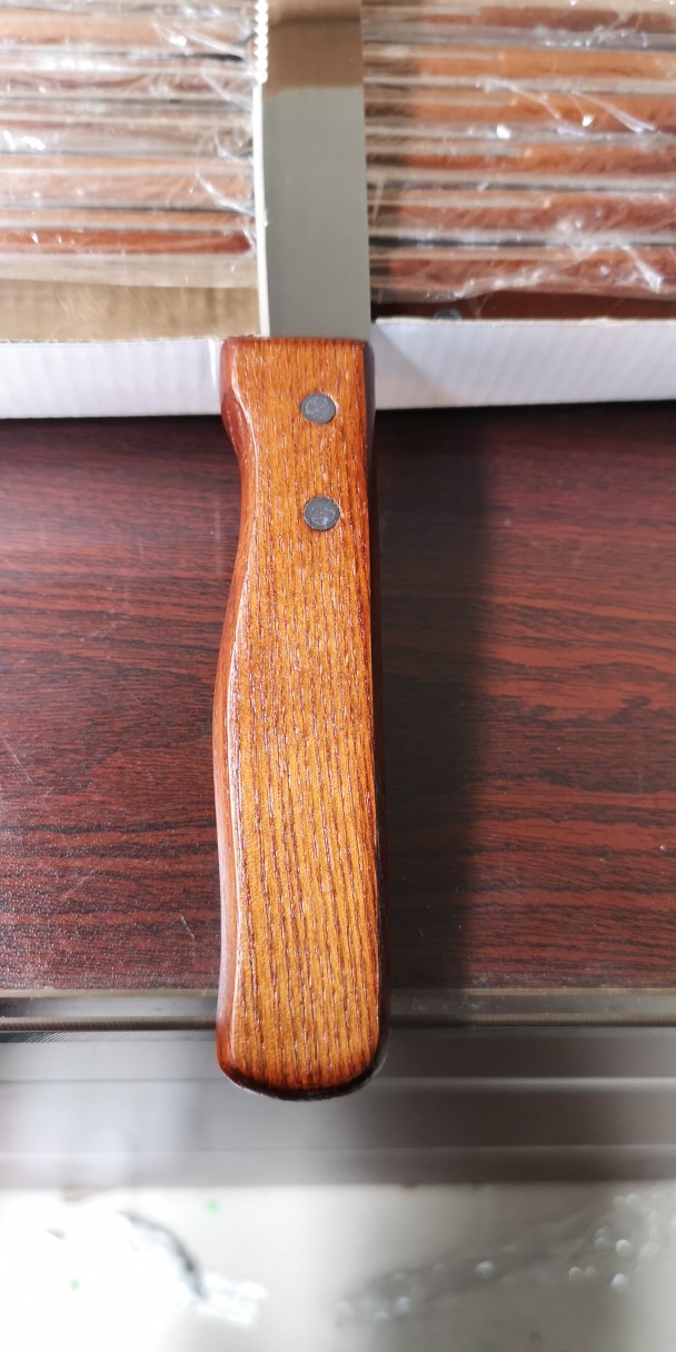Wooden handle steak knife, steak knife, Western cuisine knife, wooden handle tableware manufacturer inventory handling, no return, no exchange undefined