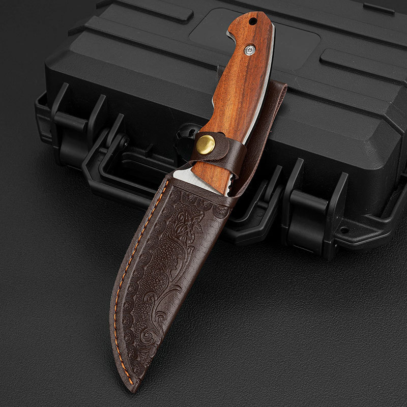 Outdoor straight knife, kitchen knife, hand-held meat knife, convenient and portable straight knife Application Scenario