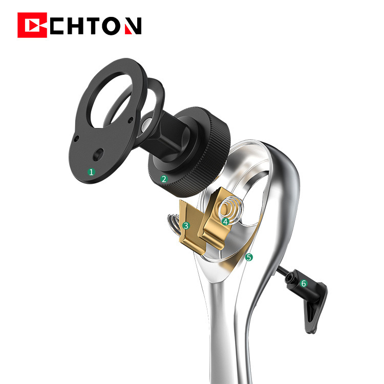 High-end 72-tooth bidirectional large, medium and small fly quick-bending handle effort-saving ratchet drop wrench tools are highly precise details Picture