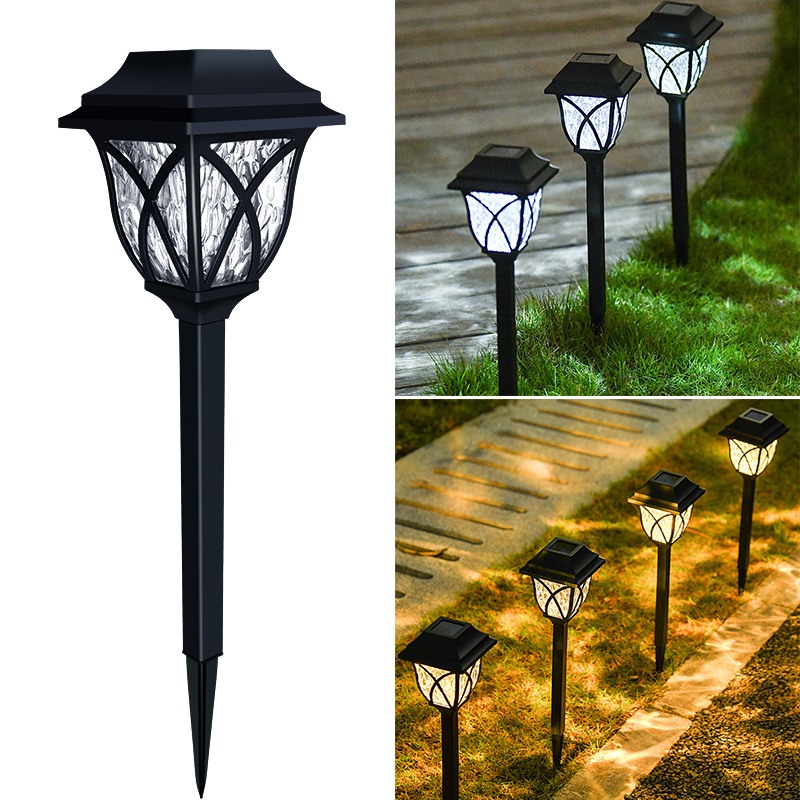 Outdoor solar lawn lights, villa courtyard, home garden, grassland layout, ground insert light and shadow lights, led lights full figure