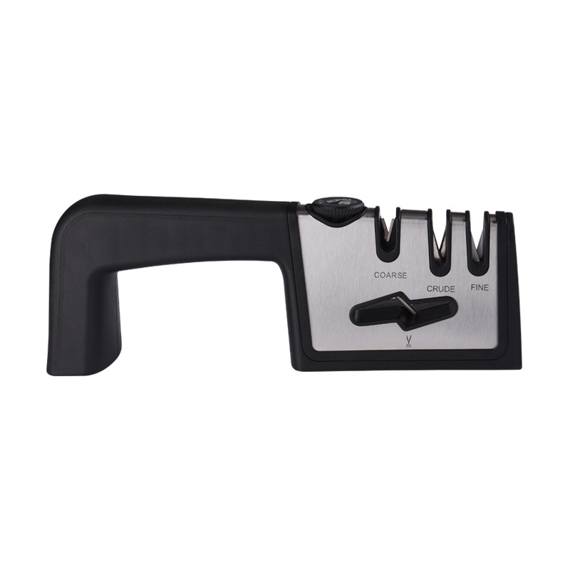 Four-stage knife sharpener, multi-functional sharpening tool, kitchen small tools, tungsten steel knife sharpener wholesale, household quick whetstone Item Picture