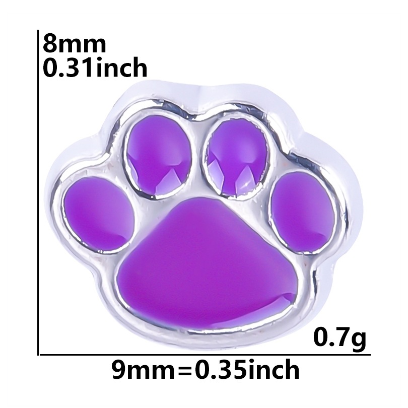Cross-border Cat paw accessories Charm Module bracelet, single DIY patch Floating charms locket undefined