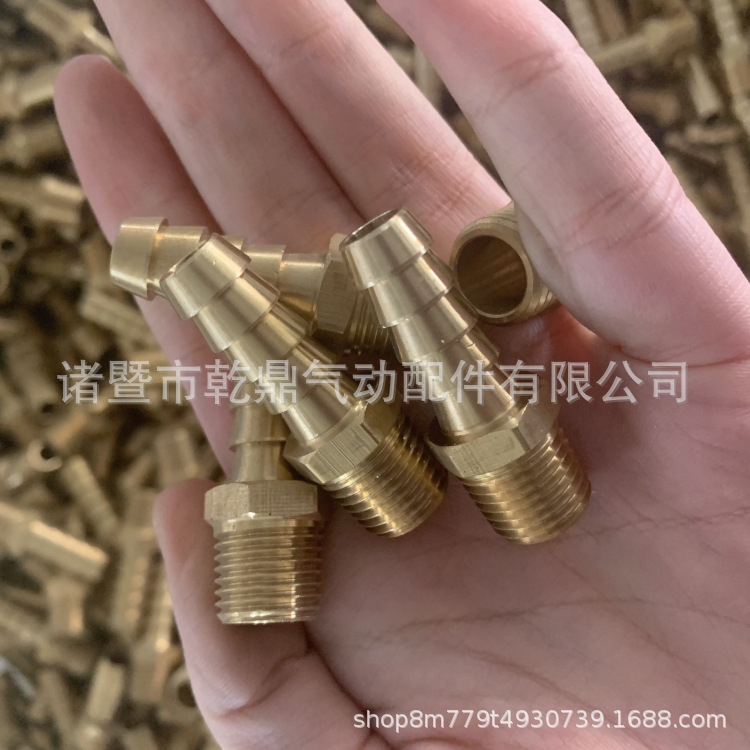 High-quality brass American standard pipe fittings 3/8NPT-3/8 hose copper fittings, copper external wire tower air pipe fittings details Picture