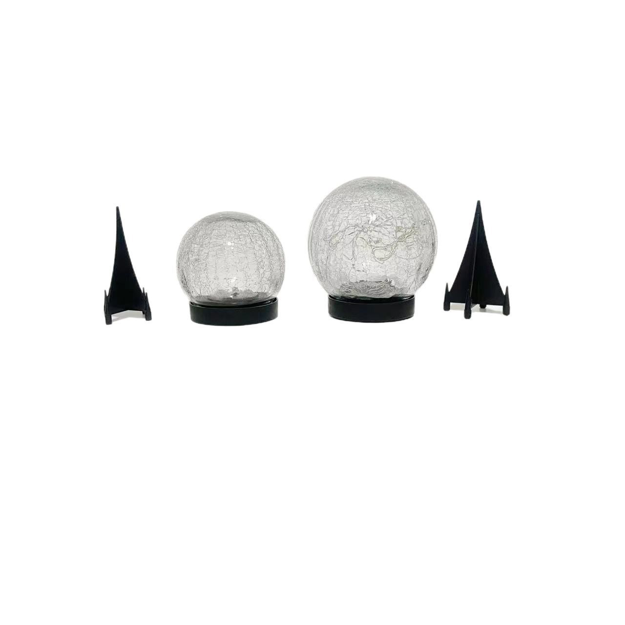 Solar crack lamp, outdoor courtyard glass hanging lamp, wish creative decoration, Christmas Mason bottle lamp, ground socket lamp Item Picture