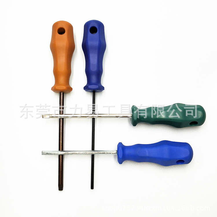 Factory direct sales of plastic straight handle equilateral triangle screwdrivers with holes, anti-theft wrenches, multiple specifications in stock, quick delivery Application Scenario