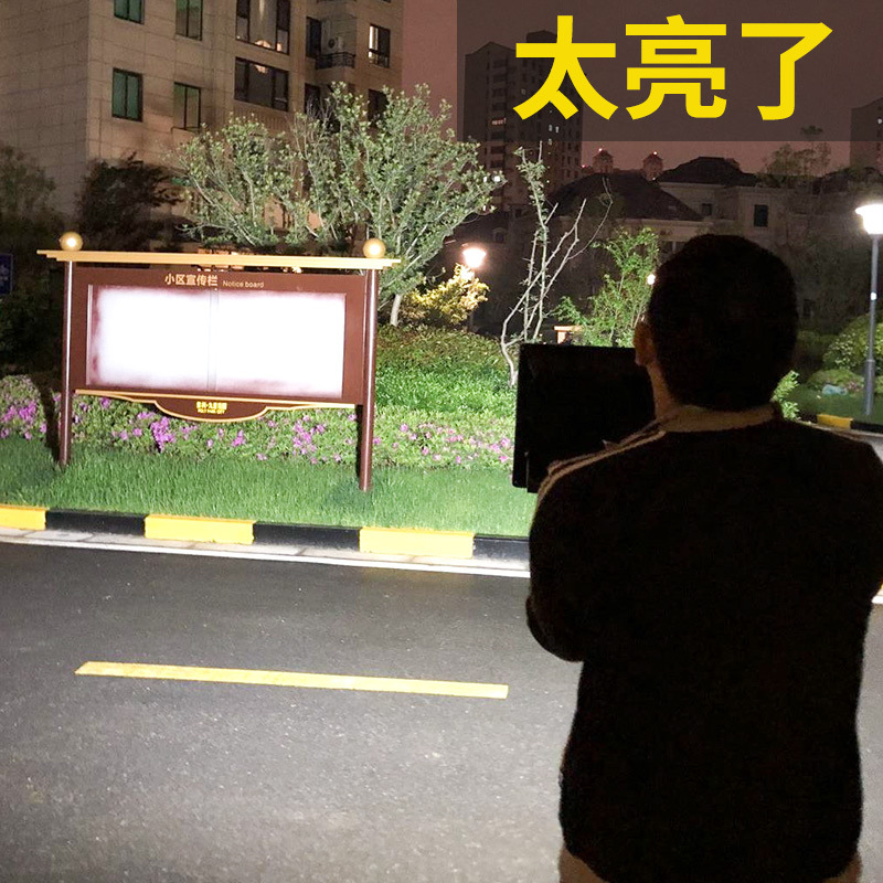 led outdoor spotlights, storefront lights, 100w square floodlights, waterproof high-power engineering floodlights, street lamps wholesale details Picture
