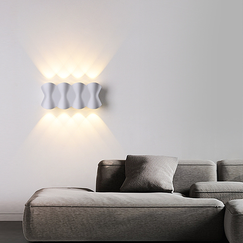 Minimalist wall lamps, Nordic creative staircase, bedroom headboard, living room, room, outdoor waterproof corridor, corridor, courtyard Specification drawing