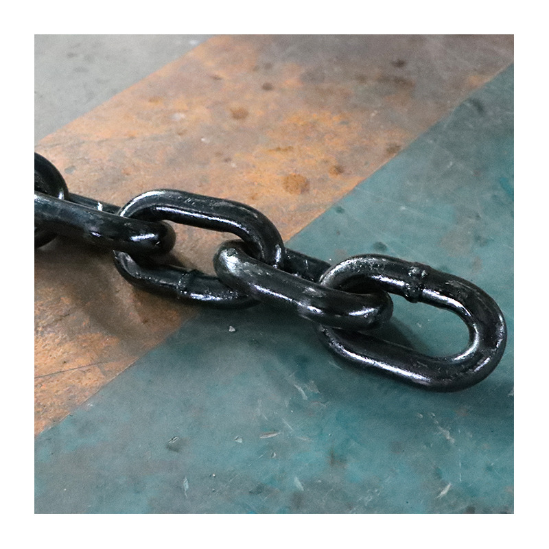 National standard G80 manganese steel chain for lifting, hand chain hoist chain, swing suspension bridge iron chain, manganese steel lifting chain Item Picture