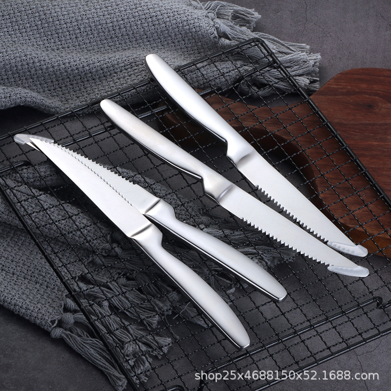 Baishida steak knife, household fruit cutting knife, sharp steak knife set, Western food knife, Western tableware, steak knife full figure