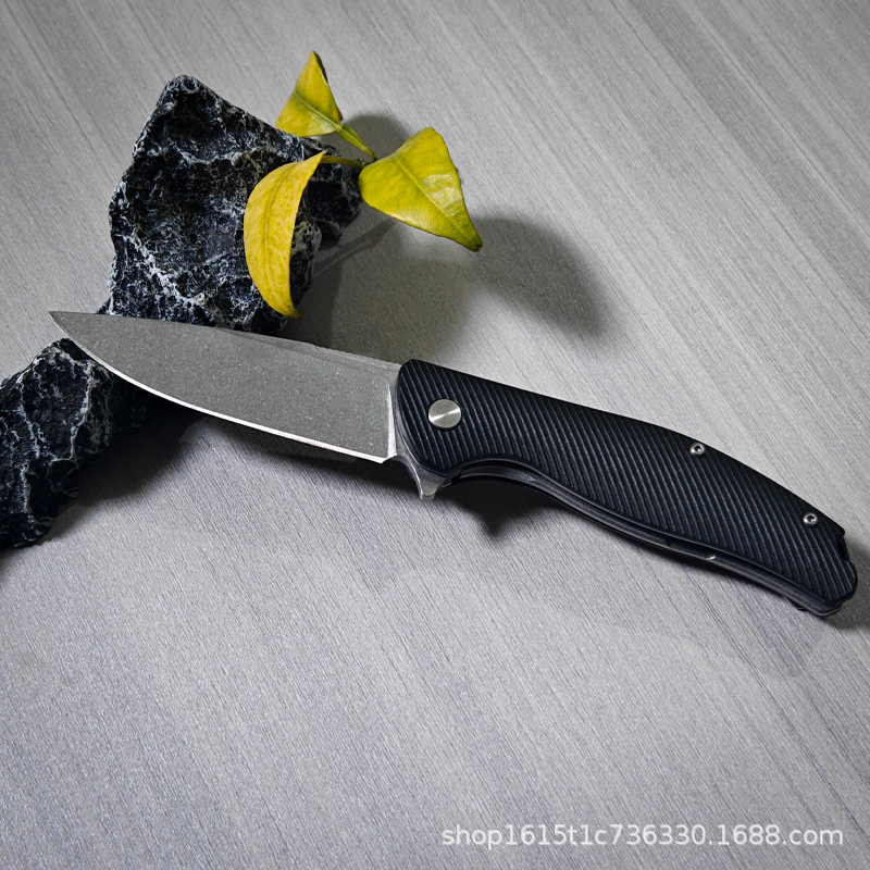 Portable folding knife D2 steel ABS handle folding knife for outdoor mountain climbing and camping, cross-border special supply folding knife in stock details Picture