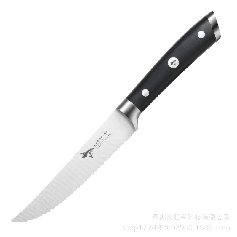 Kuangsha German Stainless Steel Western Steak Knife, Home main course knife, Kitchen serrated Knife set, main course steak knife Item Picture