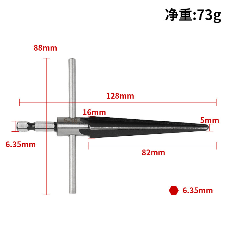 Cross-border hand reamers, stainless steel reamers for woodworking machines, conical reamers, T-type reamers 3-13mm in stock undefined