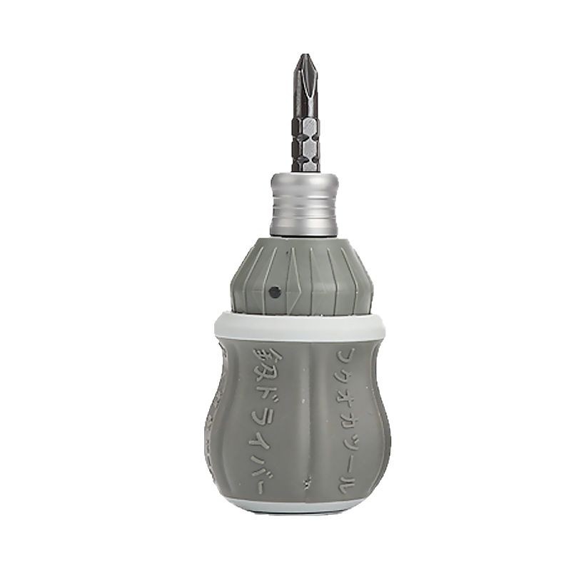 Fukuoka FO-9006 telescopic ratchet dual-purpose screwdriver, cross-head flat-head mini screwdriver, double-head screwdriver tool Item Picture