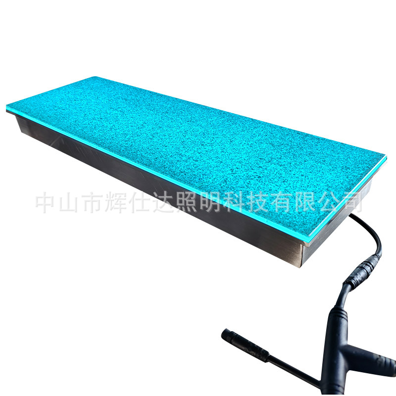 Factory wholesale stock L600*W300*H45MMLED stone-textured luminous wall tile light, community road wall tile light Application Scenario