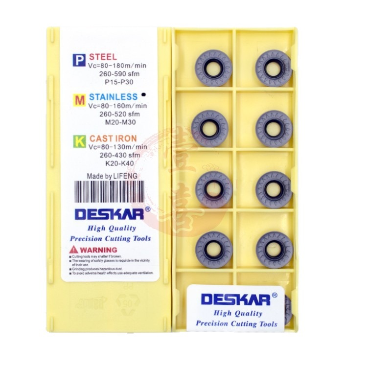 Desca milling inserts RPMT08T2/10T3/1204 MOE-JS/MO-TT LF6018/TF6 Application Scenario