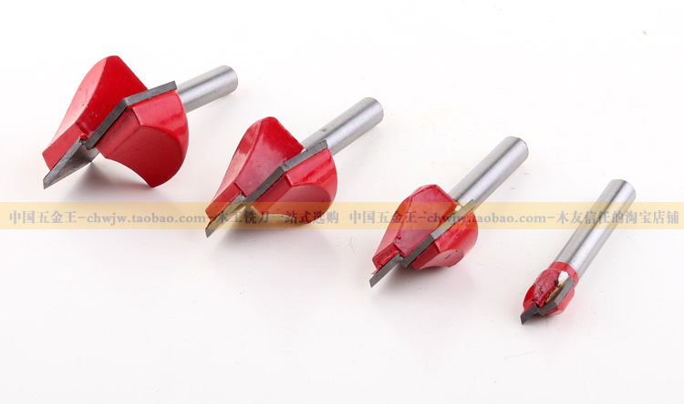Domestic engraving machine tools, woodworking milling cutters, 6mm bottom cleaning cutters, bottom milling and chamfering table surface, bottom milling cutters, edge trimming machine tool heads Application Scenario