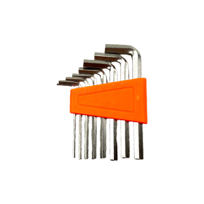 Small hexagon socket wrench set, flat head hexagonal eight-piece set tool, hexagonal socket wrench L-shaped hexagon Item Picture