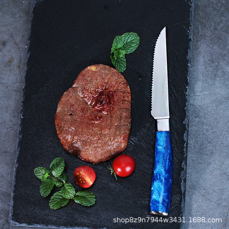 Cross-border German stainless steel Western-style household steak knife, serrated steak knife, hotel knife, kitchen fruit knife, small knife Specification drawing