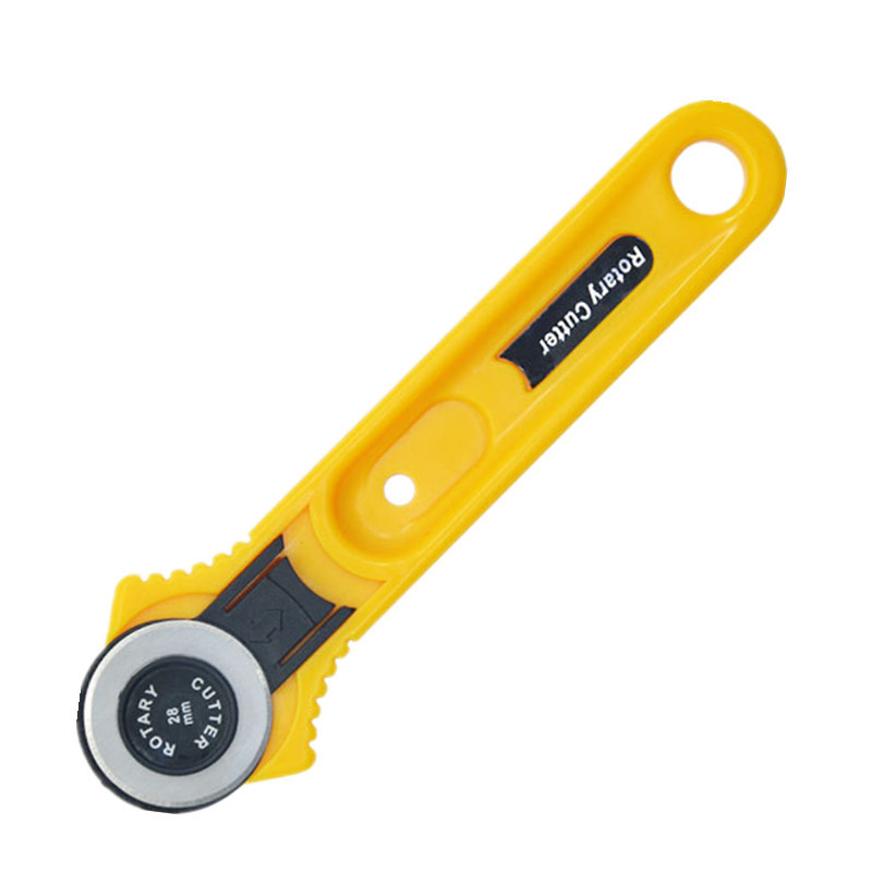 Wholesale 28mm cutting round knife, wheel knife, cutting round knife, roller knife, fabric cutting knife, fabric splicing round roller knife, diameter 45MM Specification drawing