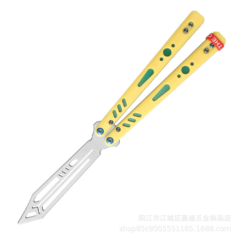 Yapi Workshop REP New version Butterfly Knife Uncut stainless Steel Inner lining Sandwich Double Effective PC patch Item Picture