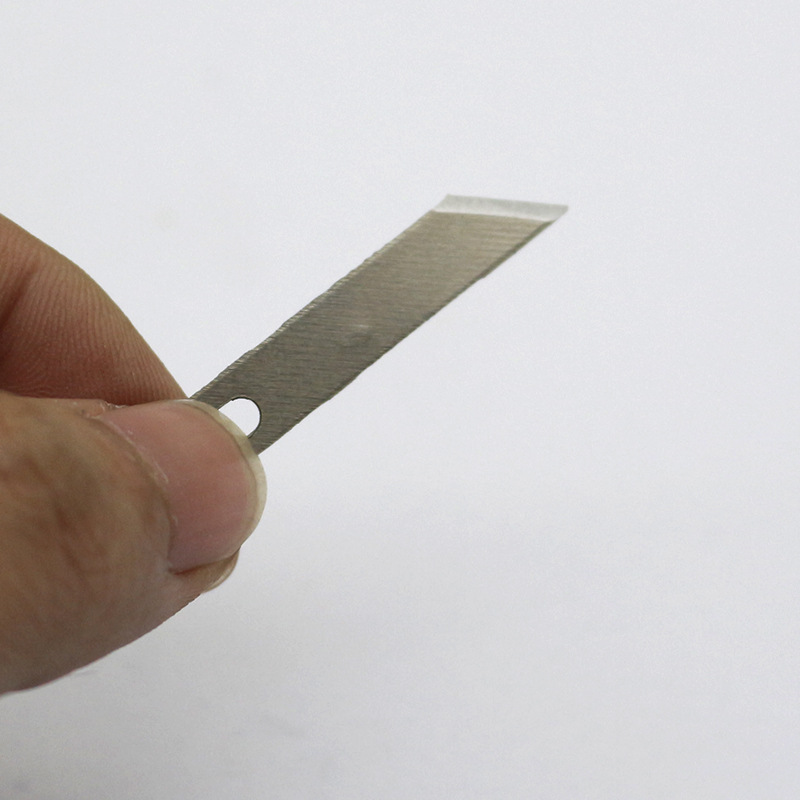 Model engraving knife, pen knife, paper cutter, mobile phone film application blade replacement [1 piece], journal rubber stamp blade Specification drawing