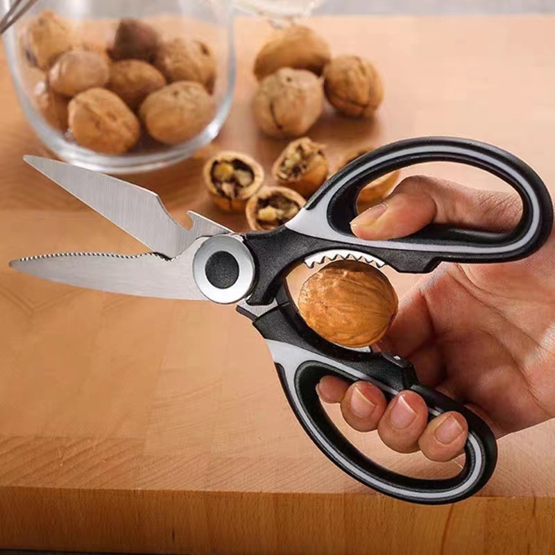 One-piece dropshipping of welfare items: scissors with no marks, free shipping, stainless steel kitchen scissors, panda scissors, barbecue scissors Specification drawing