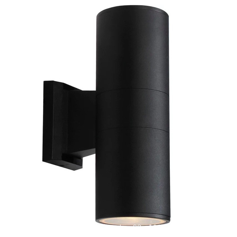LED outdoor wall lamps, double-head and single-head balcony exterior wall top and bottom spotlights, courtyard outdoor columns, simple villa waterproofing Item Picture