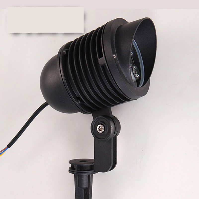 Outdoor waterproof 6W ground plug floodlight, LED lawn light, ground plug light, garden landscape light, led tree projection light, ground buried light Specification drawing