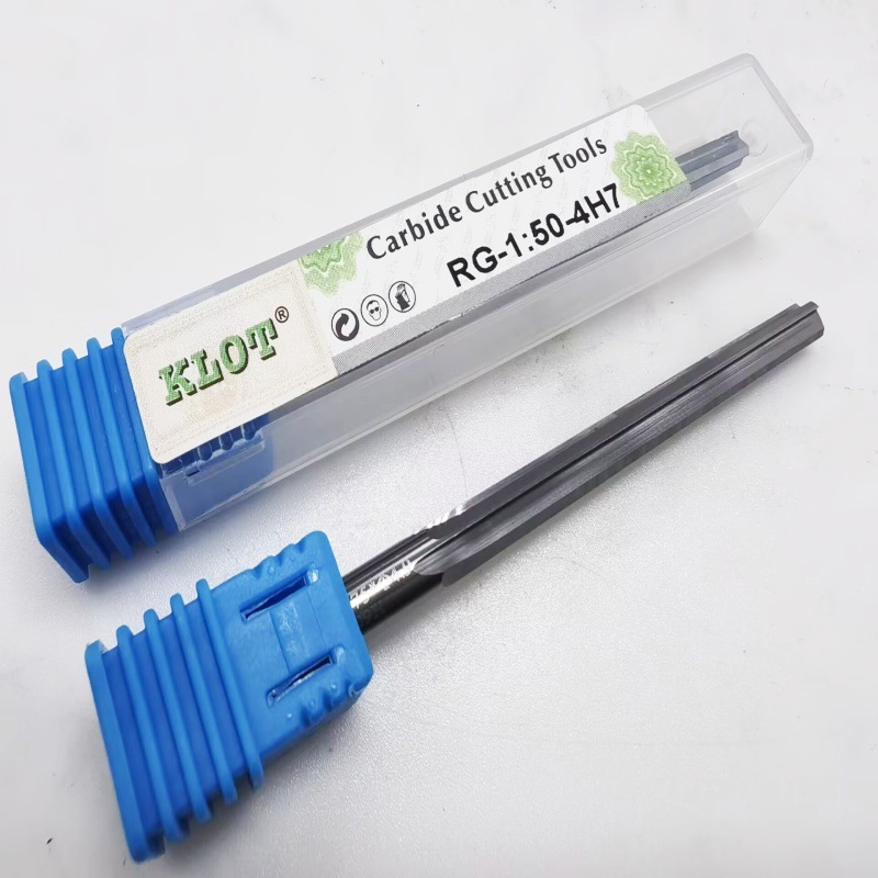 KLOT 1:50 solid carbide taper reamer 1:50 reamer 2-3-4-5-6-8-10-12-14 Application Scenario