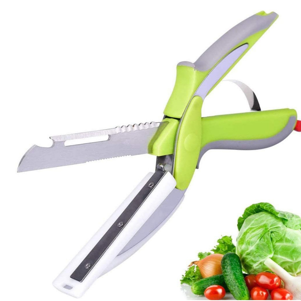 Multi-functional food and vegetable two-in-one scissors, detachable household outdoor stainless steel scissors in stock details Picture