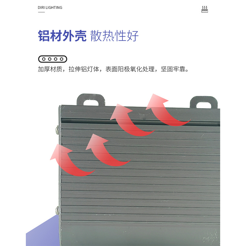 Factory direct sales of 6W, 9W, 12W, 16W, 18W outdoor waterproof LED bidirectional corner wall starlight housing kits Specification drawing