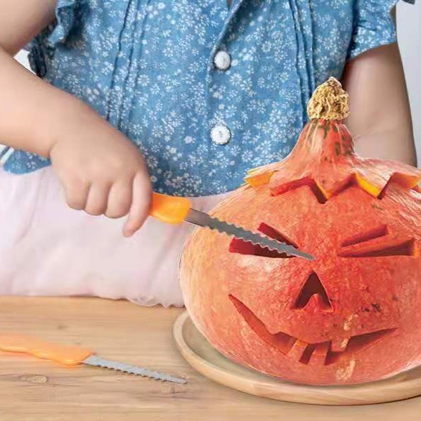 Factory direct sales of Halloween pumpkin carving tools, DIY carving knives for students and children, and fruit and vegetable carving knives Specification drawing