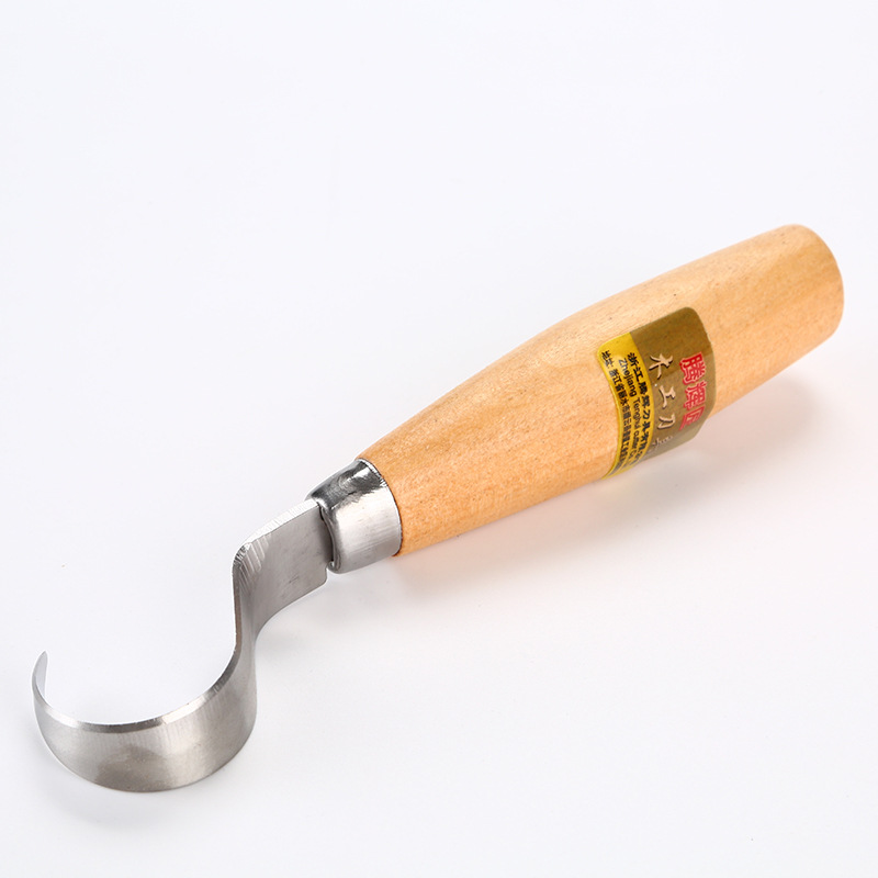Wholesale of new durable two-piece sets of stainless steel beech wood engraving knives, straight and curved knives, stone engraving knives and engraving tools Application Scenario