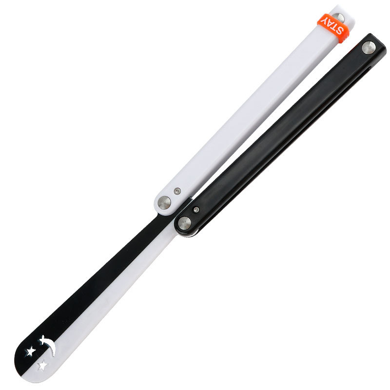 Outdoor camping practice combs practice knives plastic butterfly combs practice tools butterfly swinging combs undefined