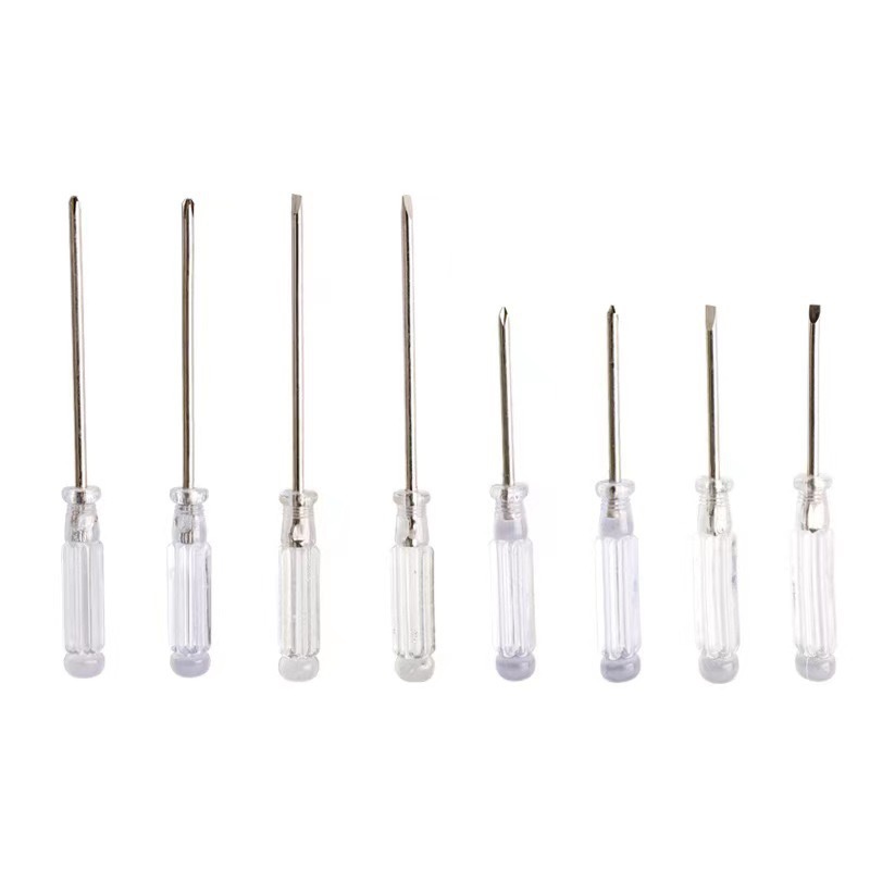Crystal screwdriver, cross-head, transparent crystal tip 3.02.0, small cross-head screwdriver toy, home delivery full figure