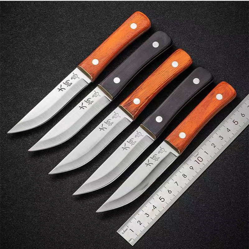 Wholesale knives in Yangjiang, including meat knives, Mongolian hand-held meat knives, Western food knives, steak knives, barbecue knives, and outdoor straight knives full figure